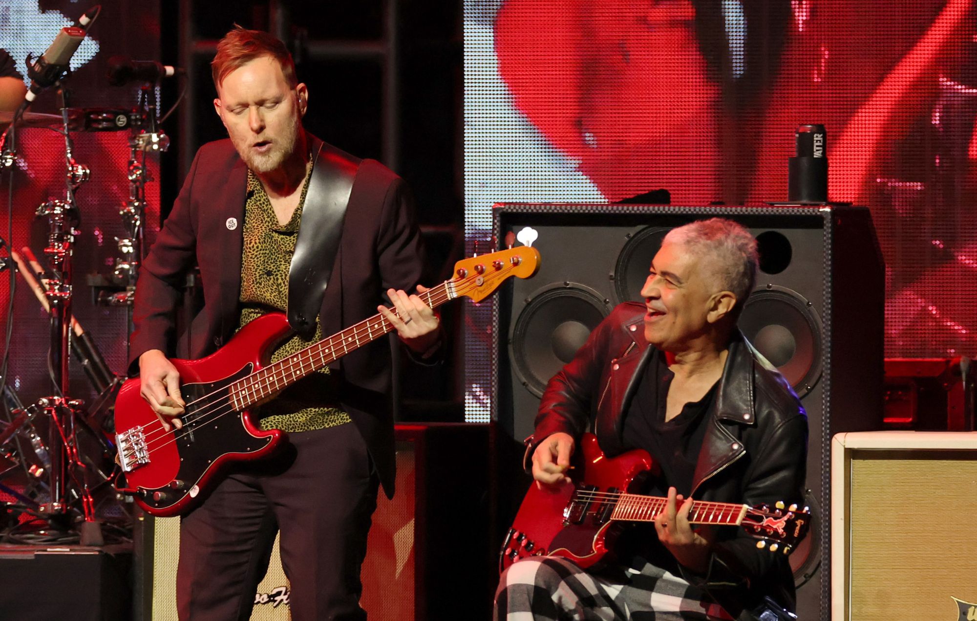 Nate Mendel and Pat Smear of Foo Fighters perform in 2026. CREDIT: Amy Sussman/Getty Images