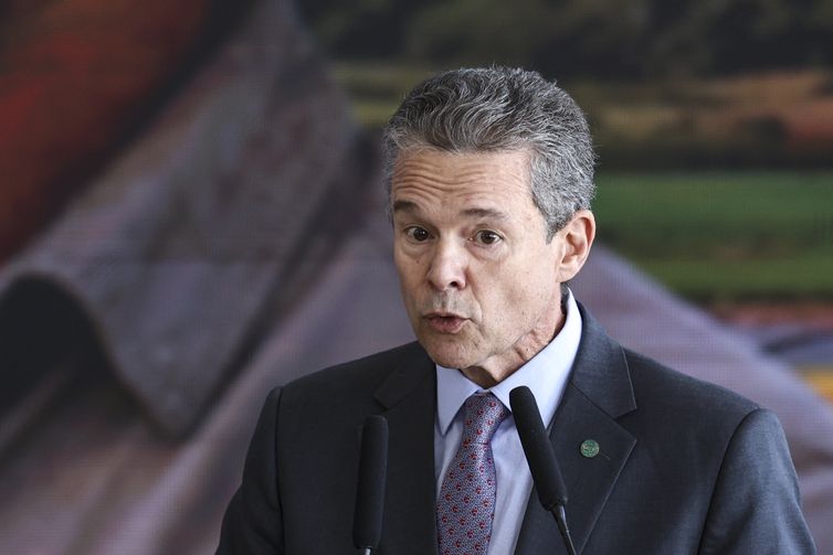 Brasília (DF), 30/06/2026 - O  ministro da Agricultura e Pecuária, André de Paula, durante o lançamento do Plano Safra 2026/2027, no Palácio do Planalto.  Foto: Marcelo Camargo/Agência Brasil