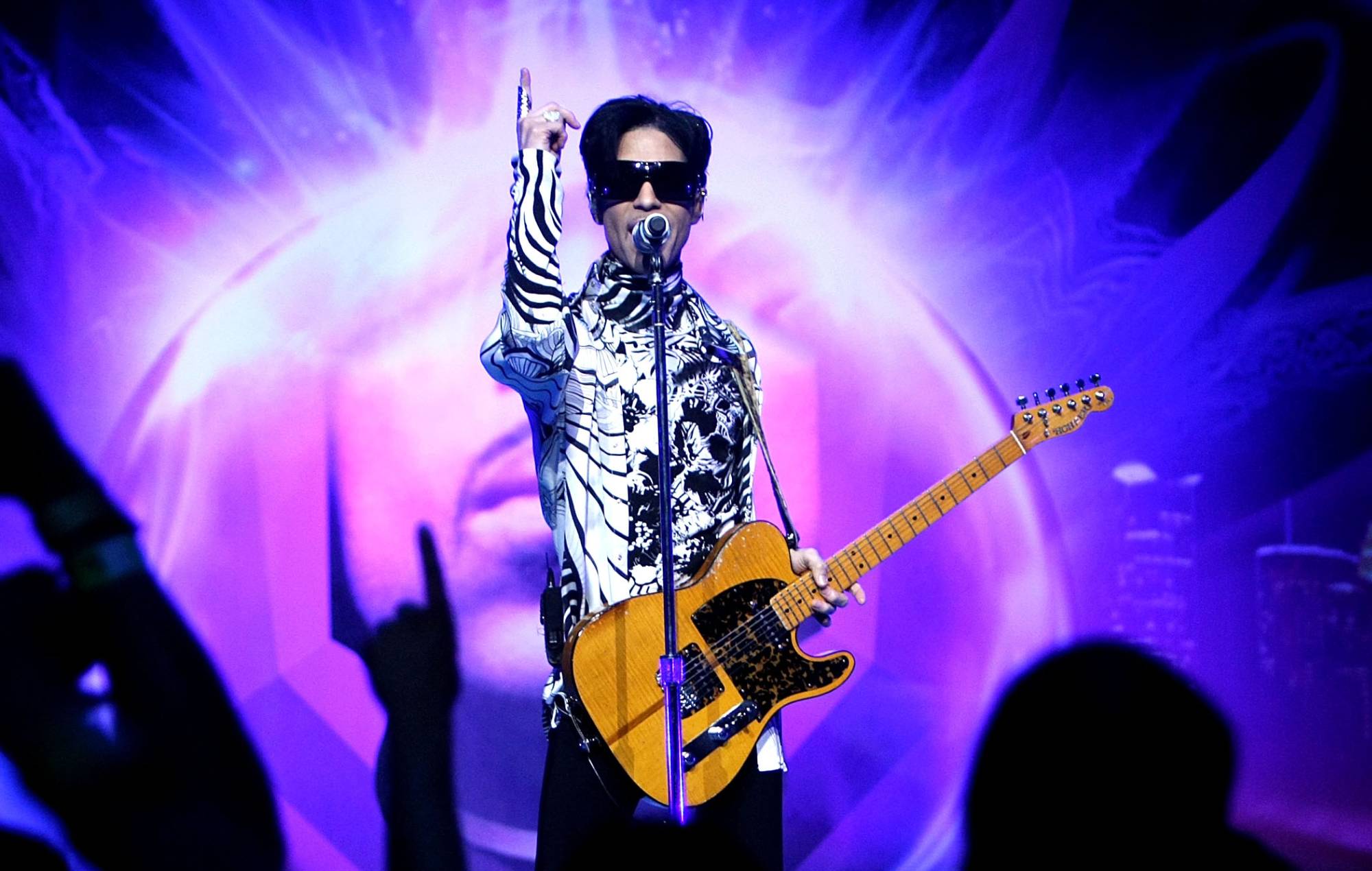 Prince at NOKIA Theatre L.A. LIVE on March 28, 2009 in Los Angeles, California. (Photo by Kristian Dowling/Getty Images for Lotusflow3r.com)