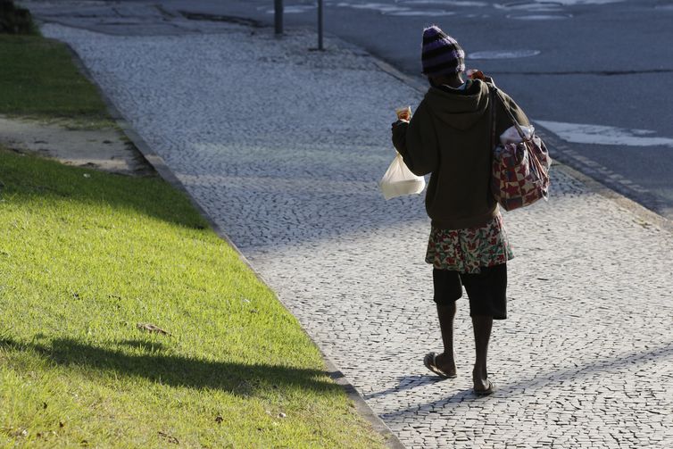 População vulnerável em situação de rua durante período de frio intenso