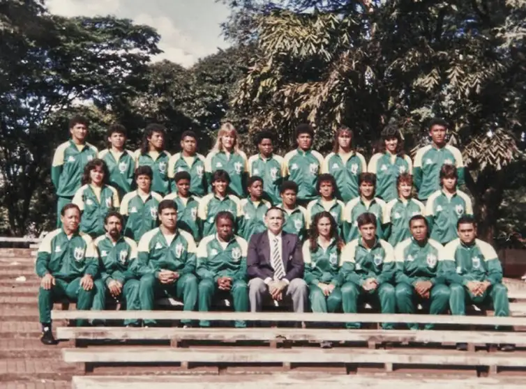 Brasília (DF), 02/06/2026 – Seleção feminina de futebol posa para foto em Teresópolis, Rio de Janeiro, Brasil
1991
Foto: Museu do Futebol/Divulgação