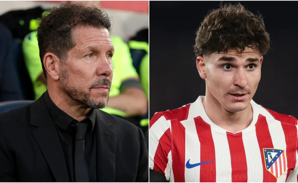 Desconforto de Julián Álvarez com Simeone cresce, e técnico é visto como peça-chave para liberar saída para o Barcelona