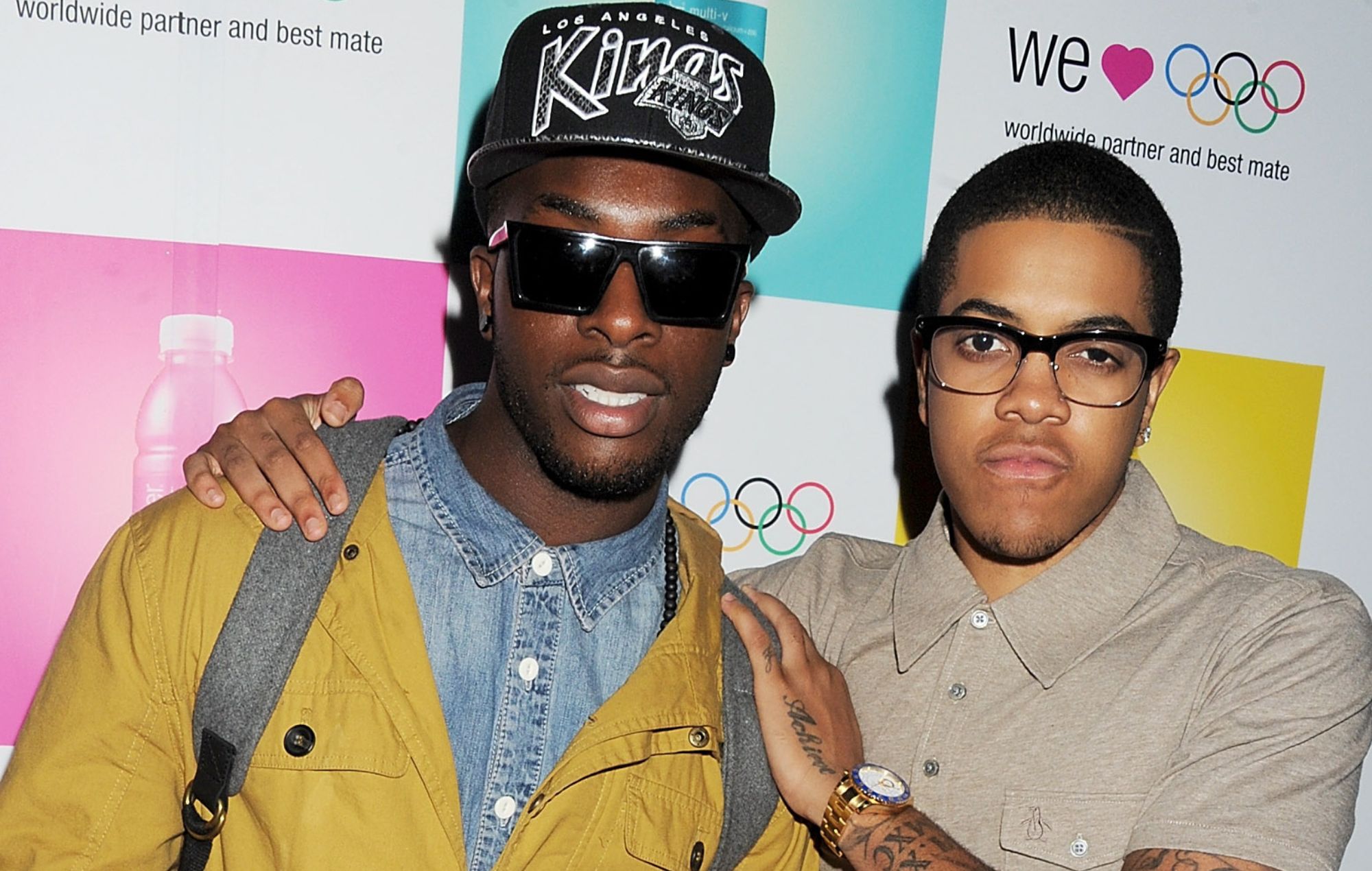 Talay Riley (L) and Chipmunk in 2012. CREDIT: Dave M. Benett/Getty Images