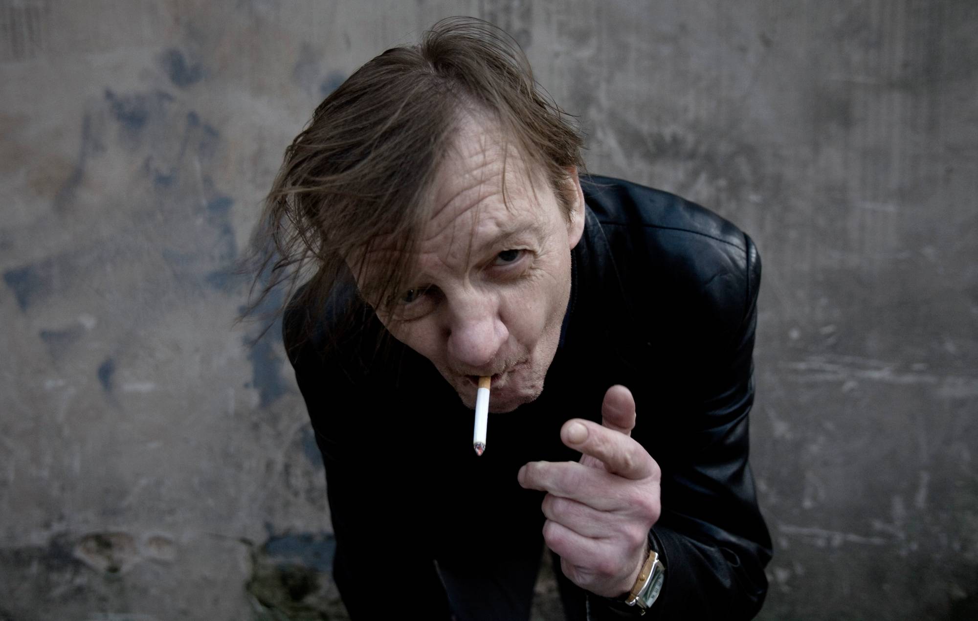 Mark E Smith of The Fall, Salford, Manchester, 18th March 2011. (Photo by Kevin Cummins/Getty Images)