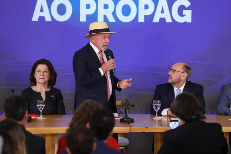 Tomaz Silva/Agência Brasil Rio de Janeiro (RJ), 22/06/2026 – O presidente Luiz Inácio Lula da Silva durante anúncio da adesão do Estado do Rio de Janeiro ao Programa de Pleno Pagamento de Dívidas dos Estados (PROPAG), no Palácio Guanabara, na zona sul da capital fluminense. Foto: Tomaz Silva/Agência Brasil