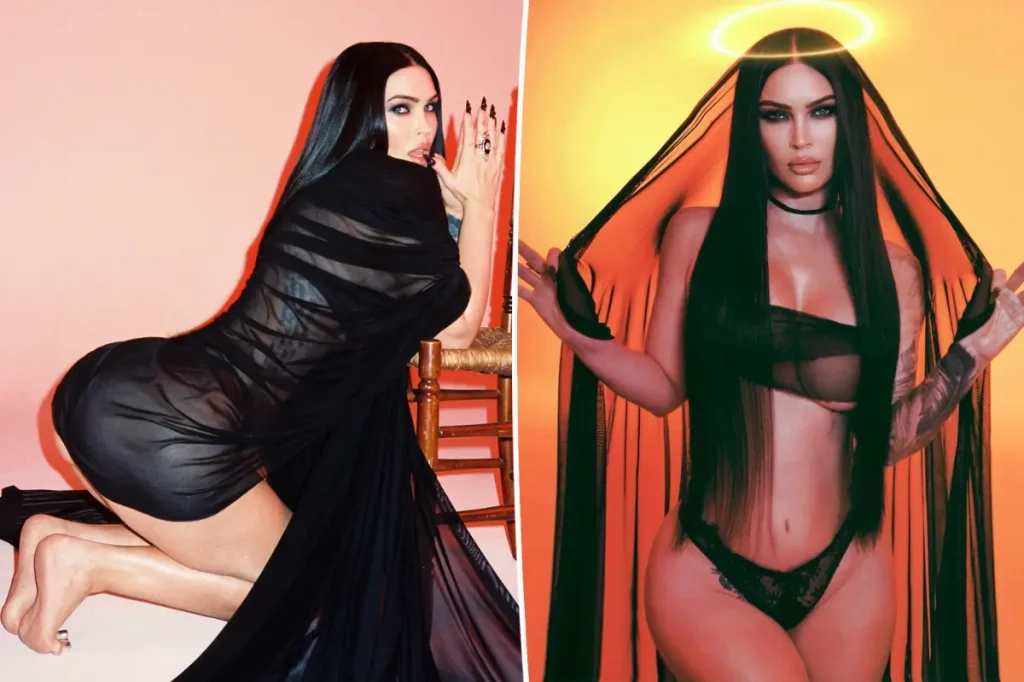 Megan Fox volta ao Instagram com ensaio ousado de lingerie gótica e faz referência a Jennifers Body