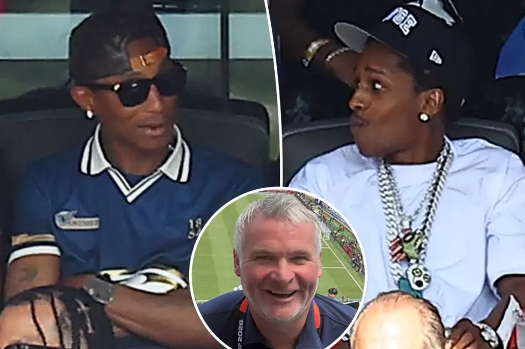 Comentarista da BBC confunde Pharrell com A$AP Rocky e erra nome ao vivo na final da Copa do Mundo de 2026
