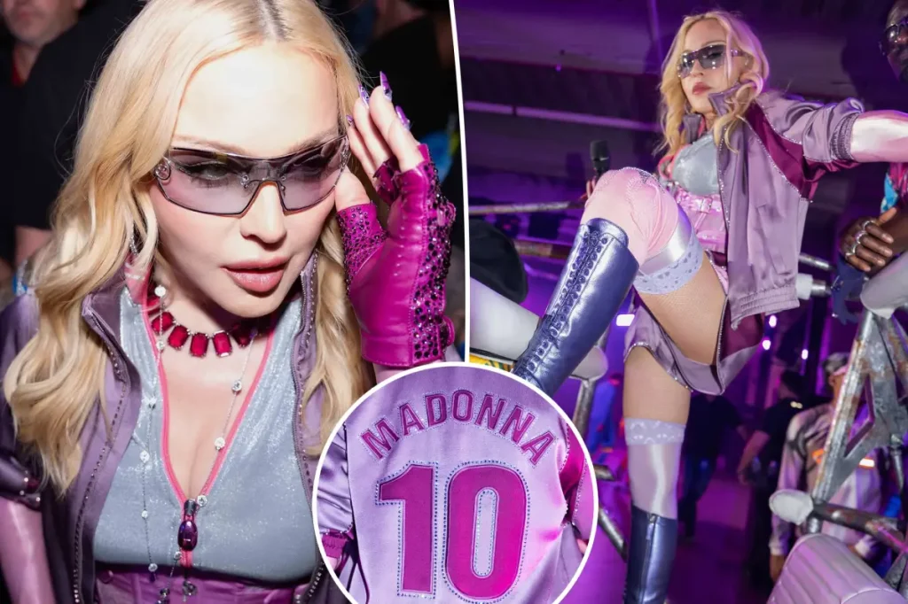 Madonna usa corset cravejado de cristais e jaqueta personalizada em show do intervalo da Copa do Mundo de 2026