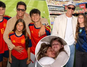 Filha de Tom Brady e Gisele Bündchen, Vivian, de 13 anos, é cópia da mãe em fotos da Copa do Mundo