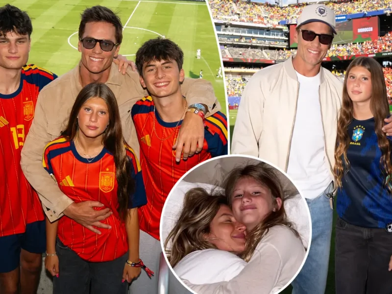 Filha de Tom Brady e Gisele Bündchen, Vivian, de 13 anos, é cópia da mãe em fotos da Copa do Mundo