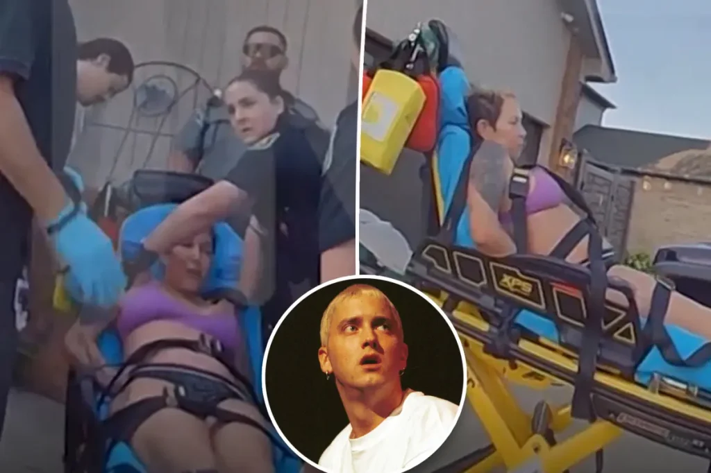 Ex-mulher de Eminem xinga policiais e morde agente após tentativa de suicídio; vídeo mostra confusão