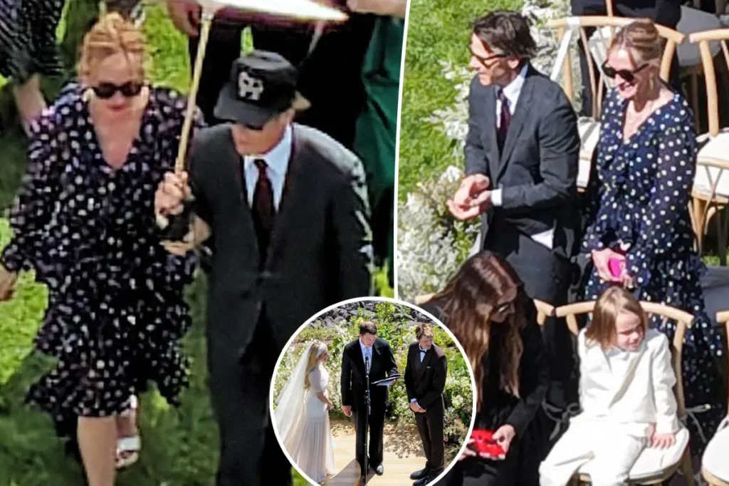 Julia Roberts marca presença no casamento da sobrinha Emma Roberts em Idaho