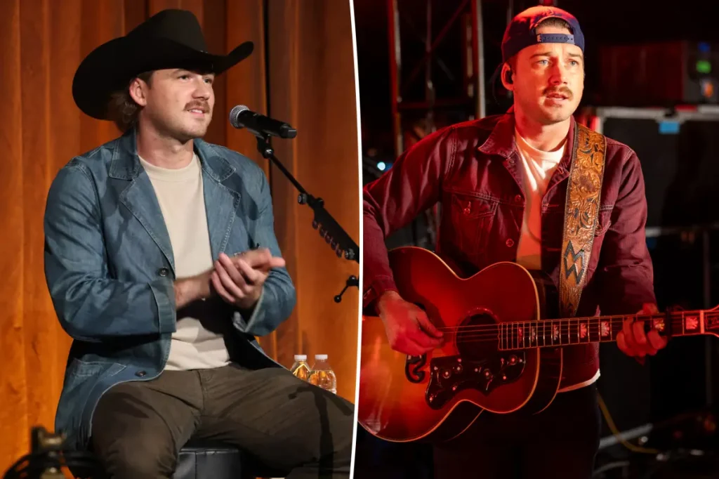 Morgan Wallen torce o tornozelo em show e é atingido por celular de fã em Michigan