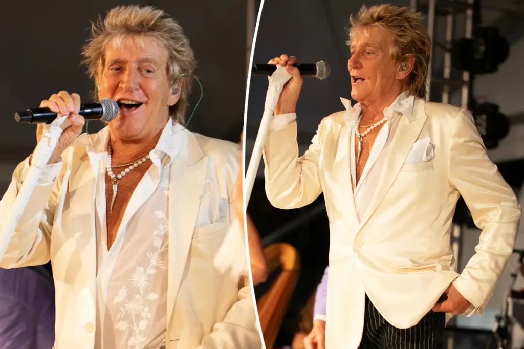 Rod Stewart dança e canta por 90 minutos em show beneficente após problemas de saúde