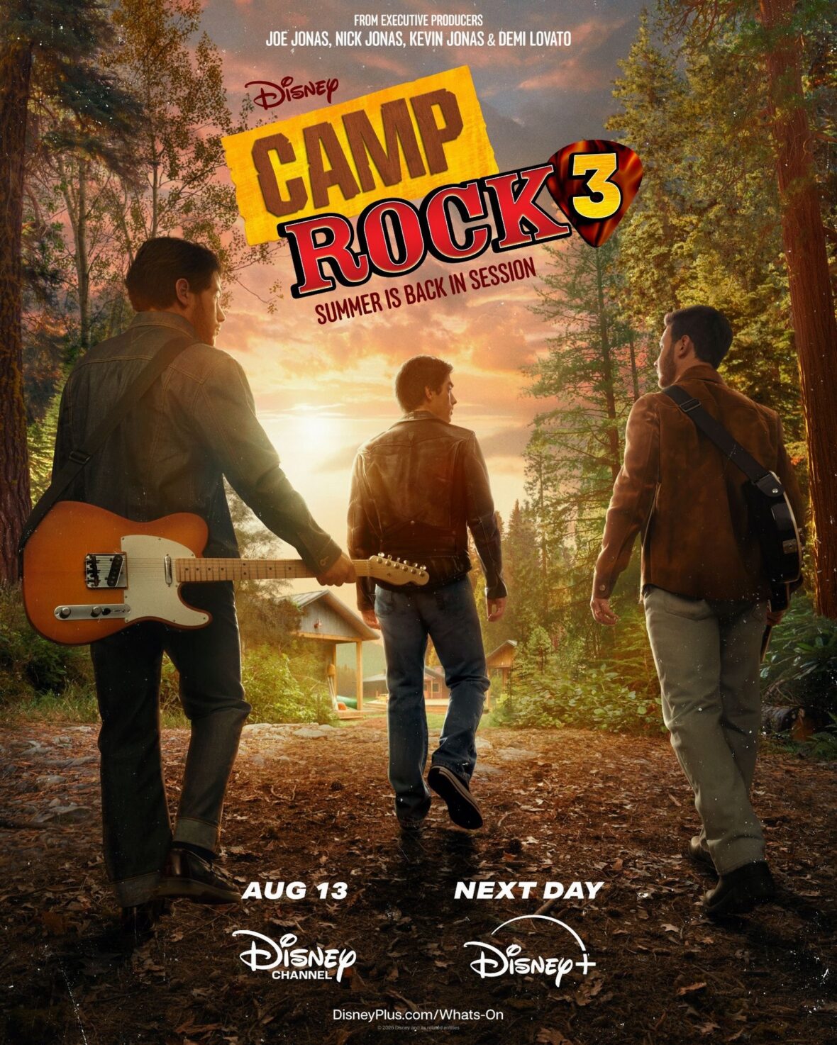 Jonas Brothers no novo pôster de Camp Rock 3