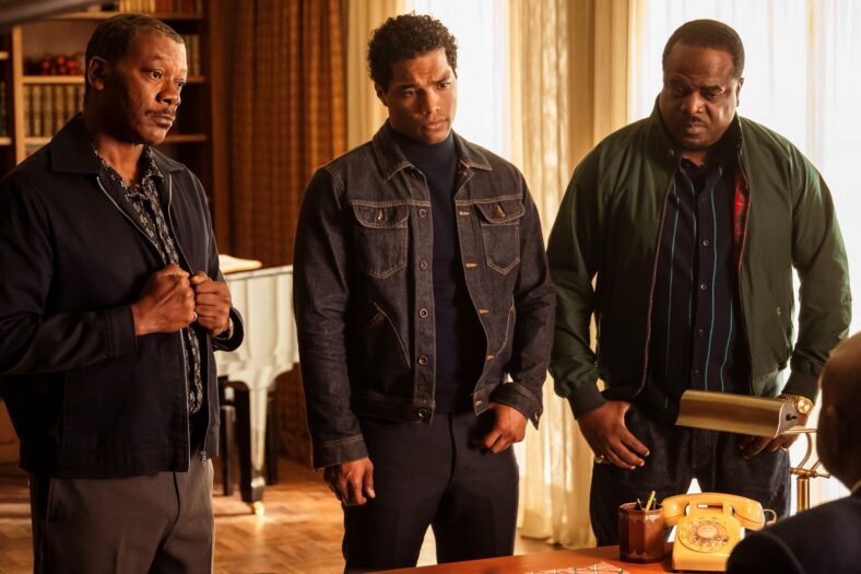 Erik LaRay Harvey, Rome Flynn e Markuann Smith na quarta temporada do Poderoso Chefão do Harlem ainda