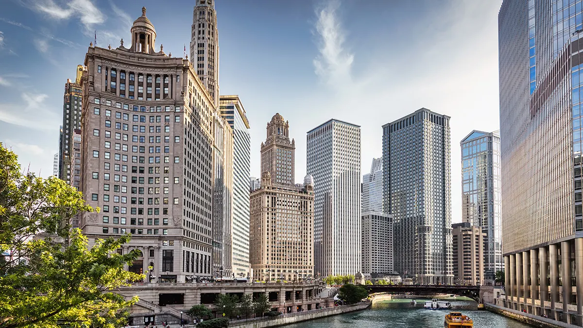 A scenic view of Chicago, Illinois