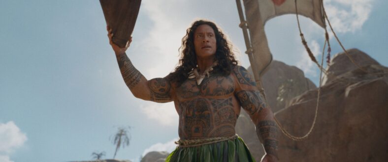 Still de Dwayne Johnson no filme live-action de Moana