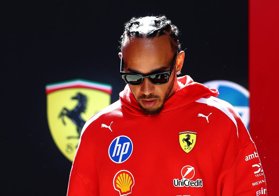 Lewis Hamilton no circuito de Silverstone
