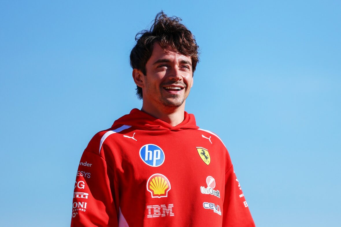 Charles Leclerc no circuito de Silverstone