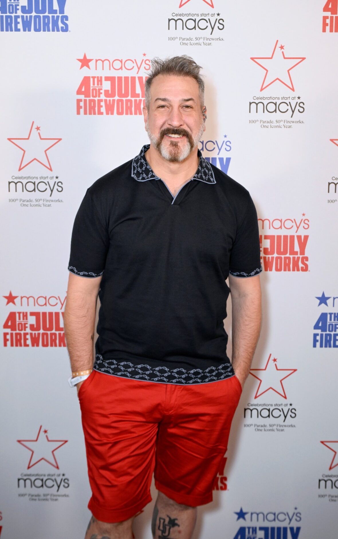 Joey Fatone participa do show de fogos de artifício do 4 de julho da Macy's