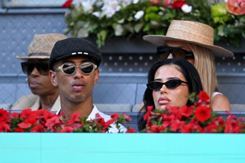 Jude Bellingham e Ashlyn Castro participando do Mutua Madrid Open