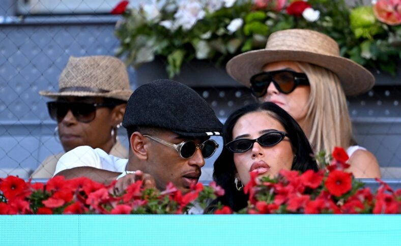 Jude Bellingham e Ashlyn Castro participando do Mutua Madrid Open