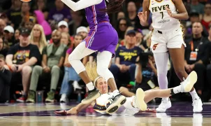WNBA player who battered Caitlin Clark elbows another Fever star in the face, but there's a catch