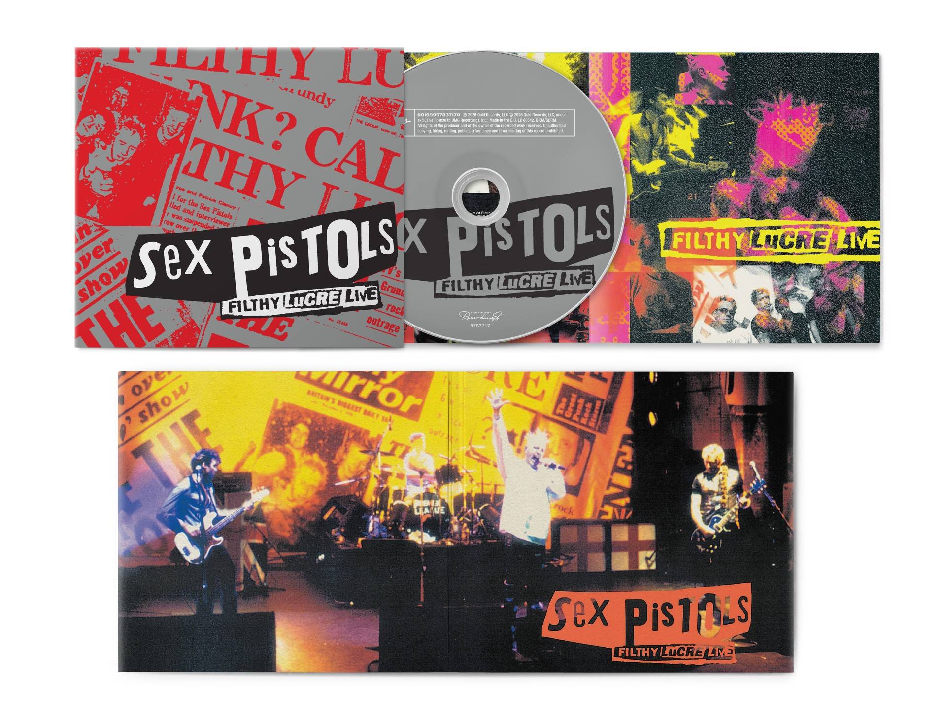 Sex Pistols relançam Filthy Lucre Live com faixas bônus 30 anos após reunião histórica