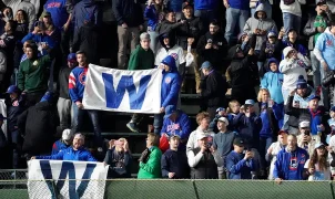 Chicago Cubs fan slaps younger fan for not standing during National Anthem in viral video