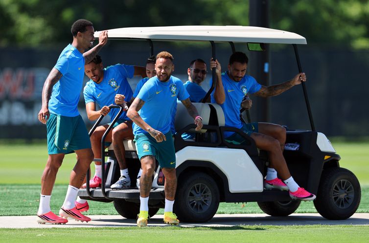 Soccer Football - FIFA World Cup 2026 - Brazil Training - Columbia Park Training Facility, Morristown, New Jersey, U.S. - July 4, 2026
Brazil