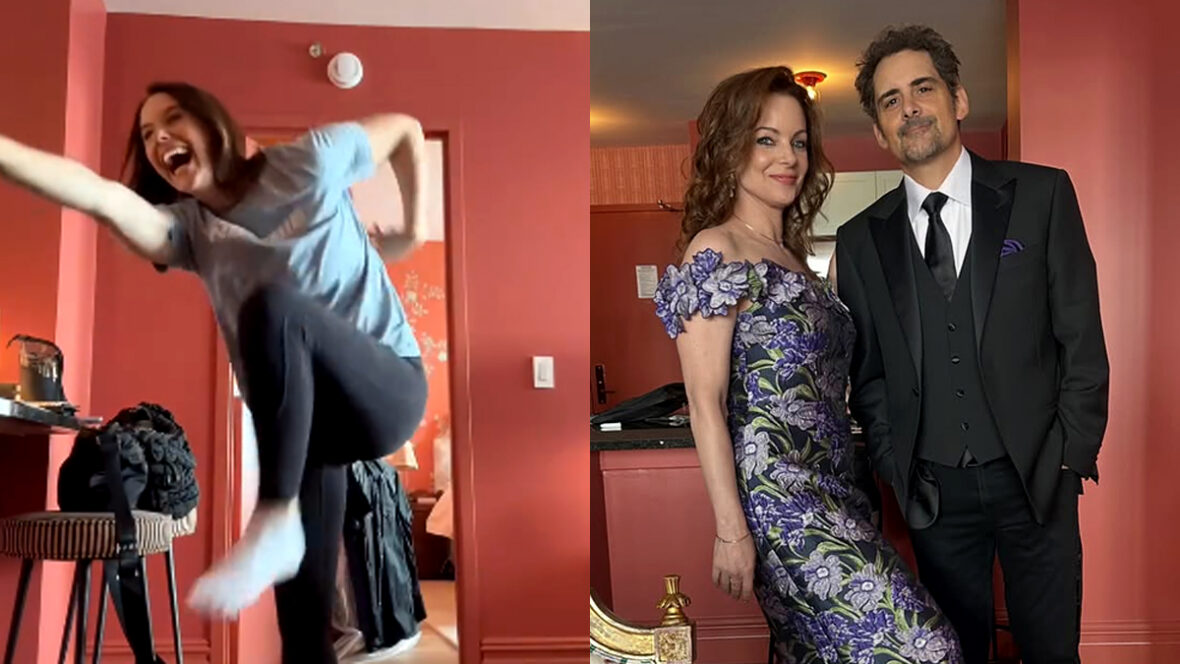 Ashley Williams se preparando com a irmã Kimberly para o casamento de Taylor Swift