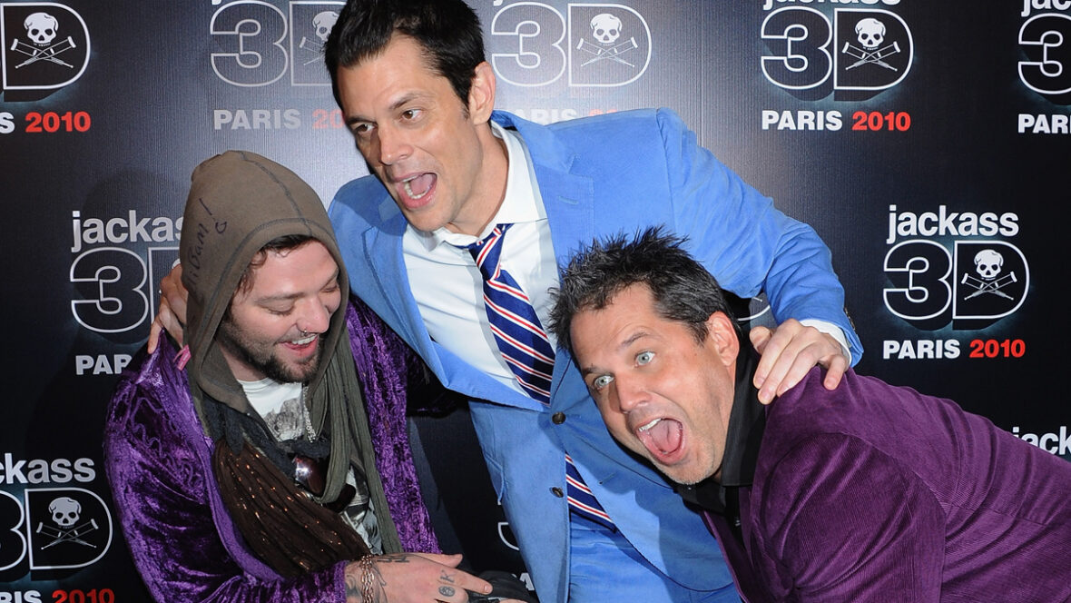 bam-johnny-jeff Bam Margera, Johnny Knoxville e Jeff Tremaine comparecem à estreia de