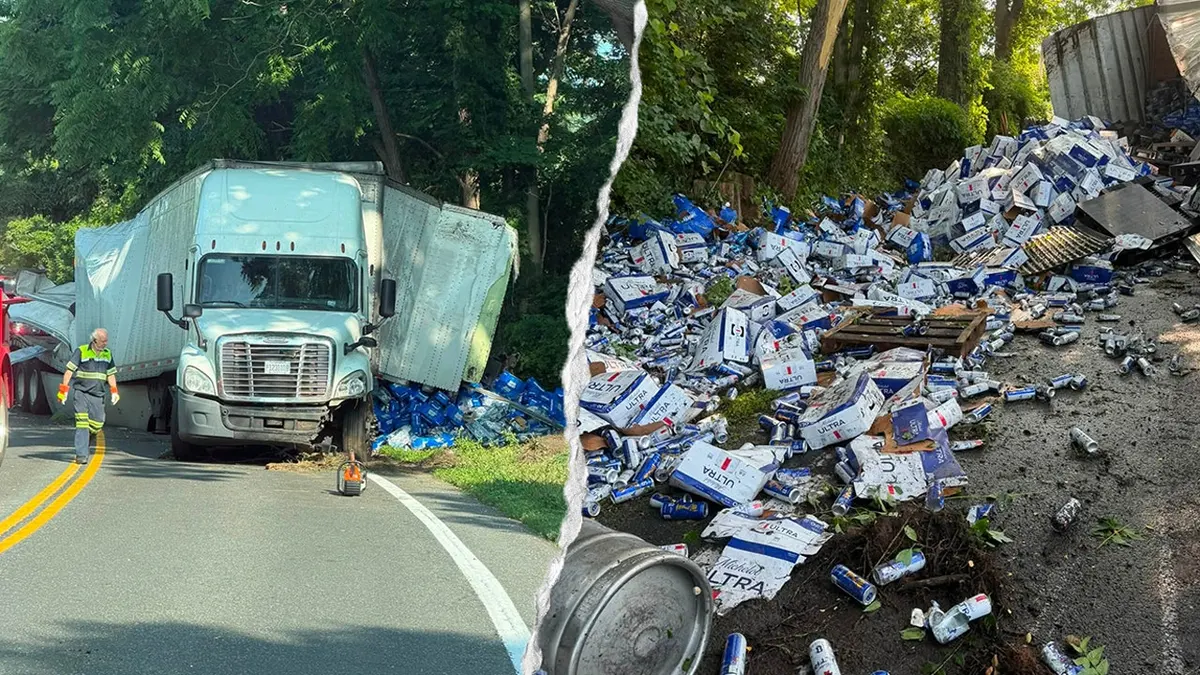 connecticut beer truck crash