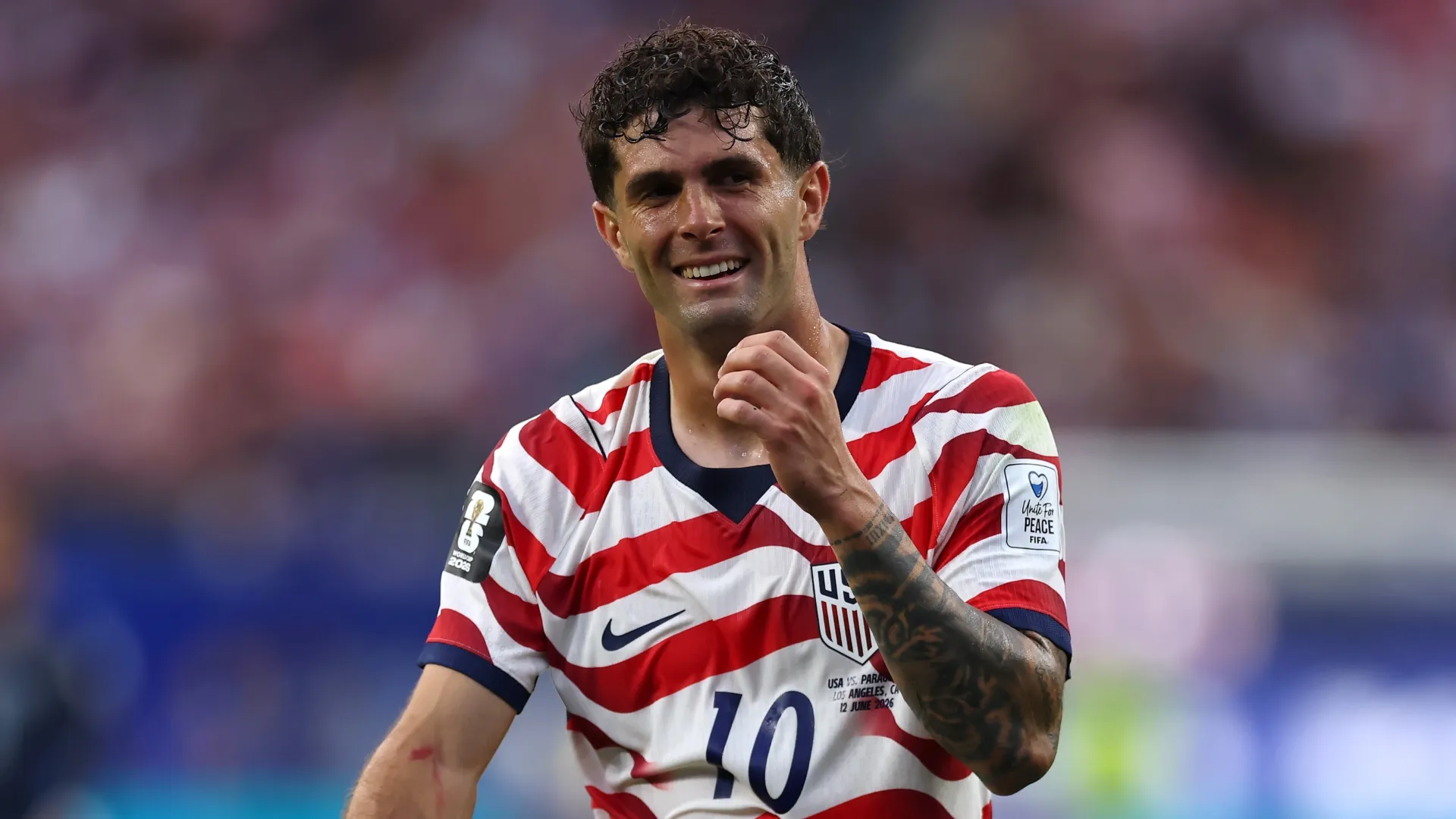 Christian Pulisic #10 of the United States.
