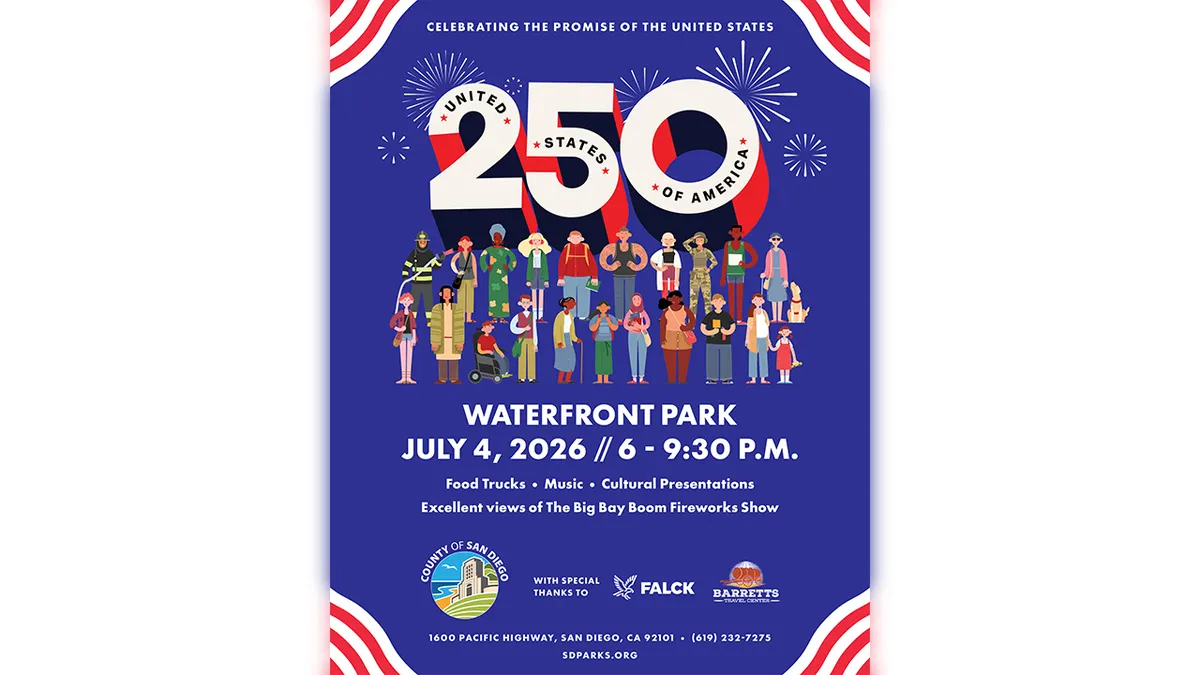 San Diego County Fourth of July event flyer 2026