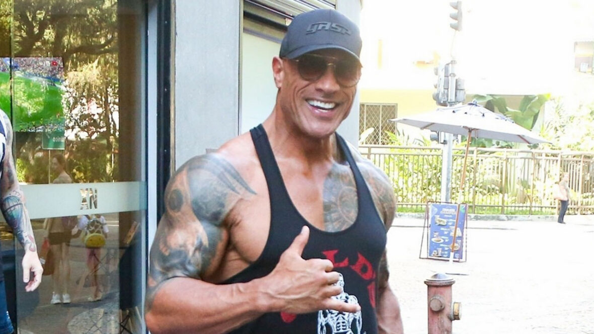 Dwayne Johnson vai à academia no Rio