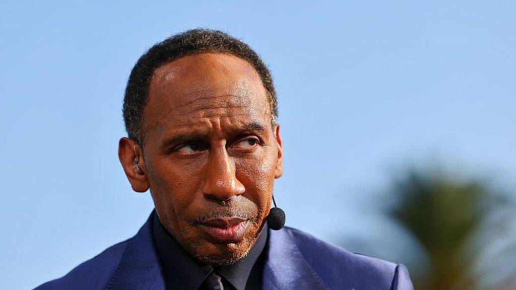 SAN FRANCISCO, CALIFORNIA - FEBRUARY 06: ESPN reporter and analyst Stephen A. Smith is seen on the set of