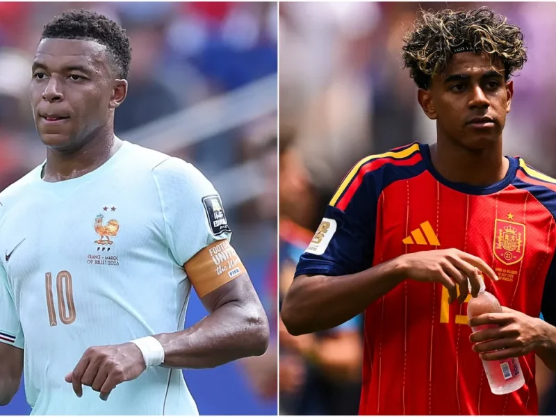 O histórico de confronto direto de Kylian Mbappe e Lamine Yamal revela uma tendência clara antes do confronto França x Espanha nas semifinais da Copa do Mundo de 2026
