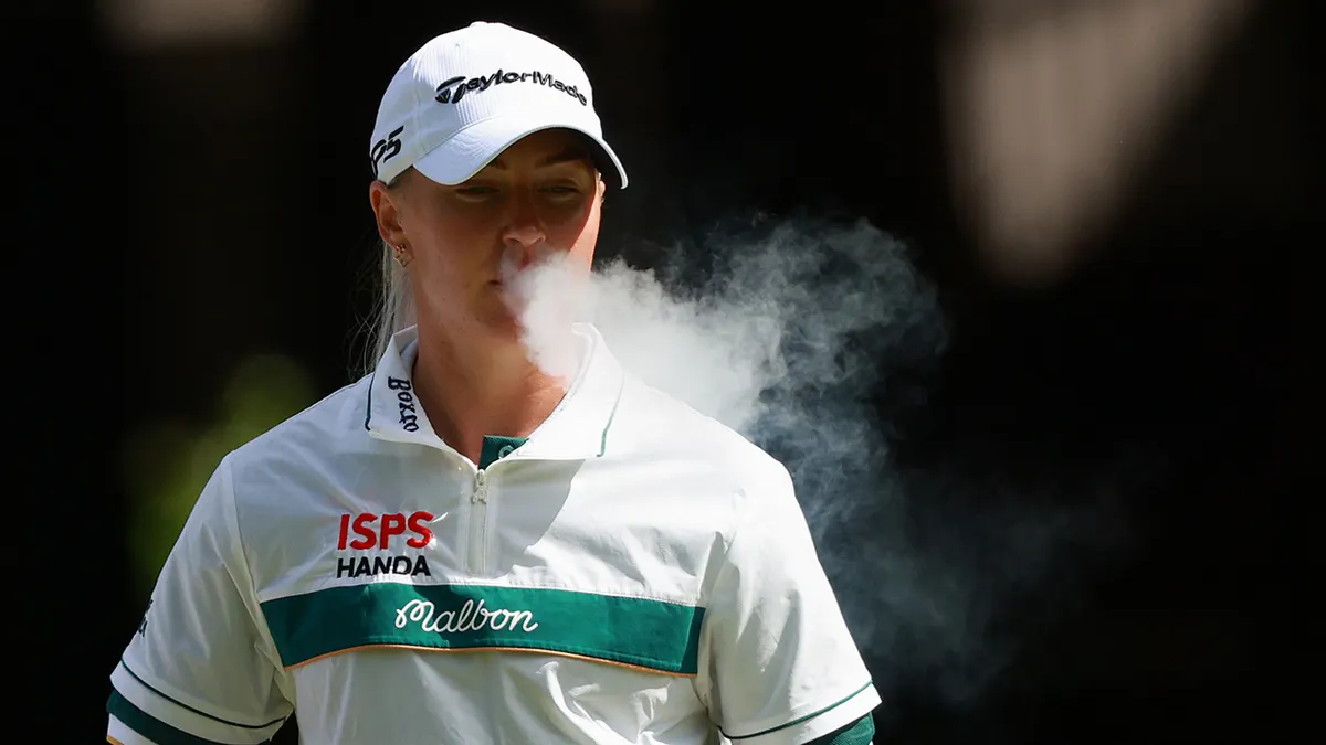 Charley Hull puffs in Seattle