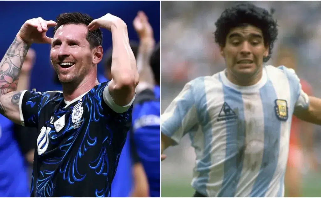 Messi encerra debate ao exaltar Maradona: Para mim, ele é o maior de todos