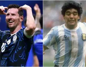 Messi encerra debate ao exaltar Maradona: Para mim, ele é o maior de todos