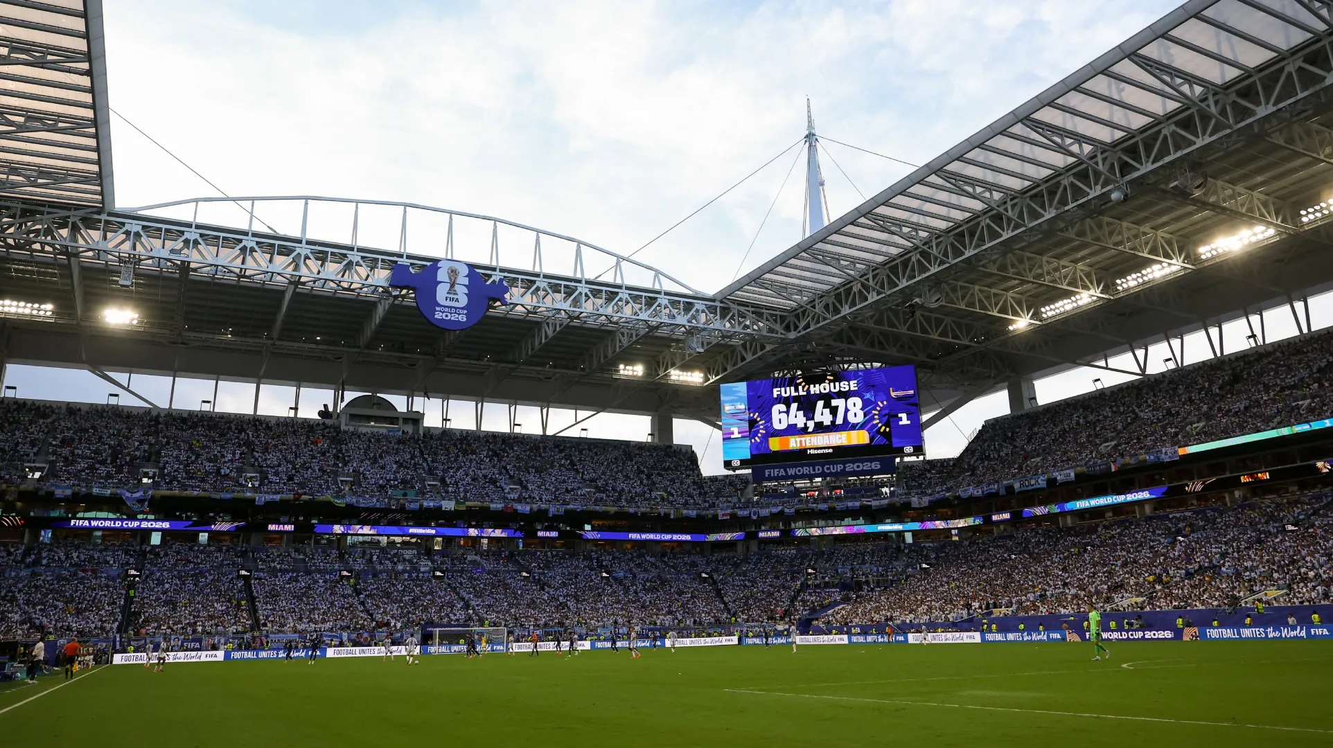 Uma visão geral do Miami Stadium.