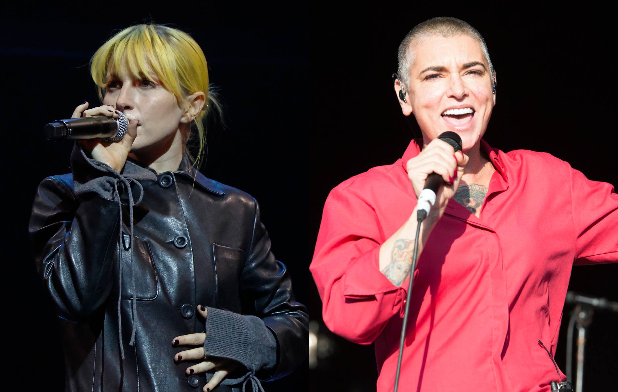 Hayley Williams and Sinead O'Connor. CREDIT: Taylor Hill/Rob Ball/Getty Images