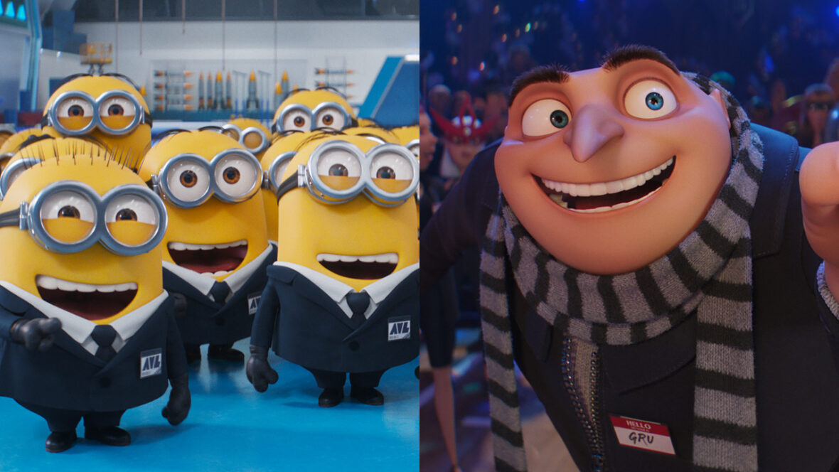 Minions e Gru na franquia Meu Malvado Favorito