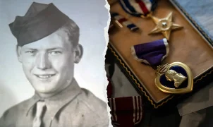 World War II veteran receives Purple Heart 81 years after Rhine wound