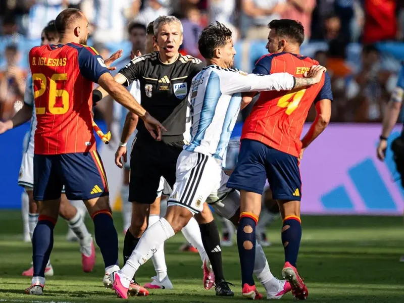 Paredes red card mars Spain's extra time World Cup win over Argentina