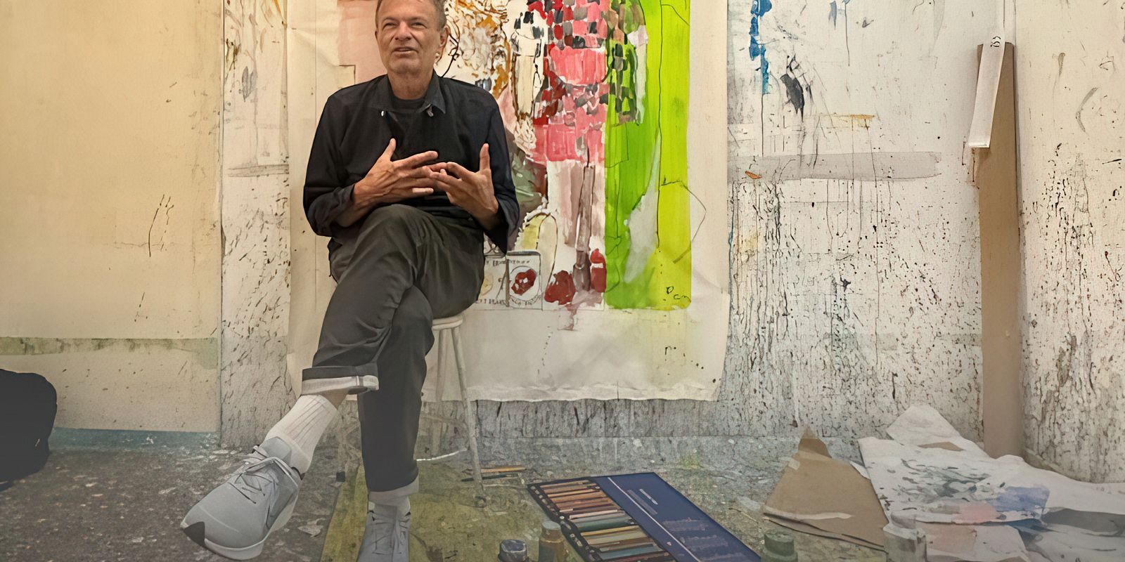 Exposição no Rio convida o público a acompanhar o processo criativo do artista Benjamin Rothstein