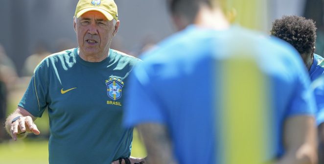 Ancelotti indica Martinelli como substituto de Paquetá contra Noruega; Raphinha volta ao banco