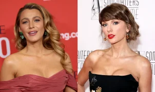 Blake Lively é vista no norte do estado de Nova York durante as festividades de casamento de Taylor Swift em Nova York